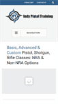Mobile Screenshot of indypistoltraining.com