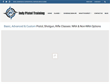 Tablet Screenshot of indypistoltraining.com